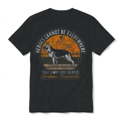 Shepherd Dog Dogs Service Dogs Unisex T-Shirt - Black