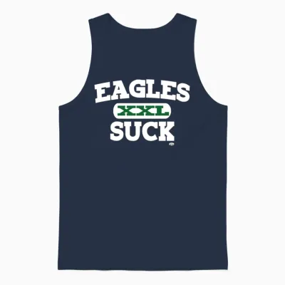 Eagles Suck Unisex Tank Top - Navy