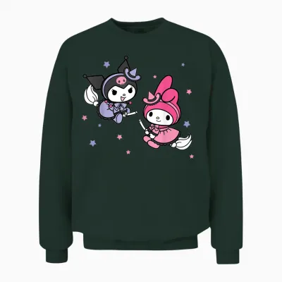 My Melody Kuromi Little Witches Halloween Unisex Sweatshirt - Forest