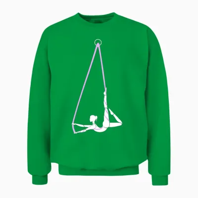 Aerial Silk Unisex Sweatshirt - Irish Green