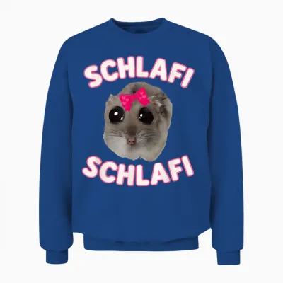Schlafi Schlafi Hamster Meme Pyjama Set Funny Pyjamas Unisex Sweatshirt - Royal