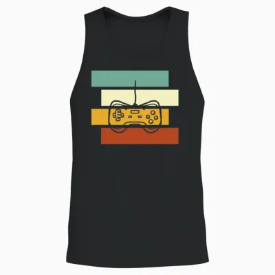 Gaming Retro Unisex Tank Top - Black