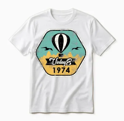 1974 Vintage 50th Birthday Unisex T-Shirt - White
