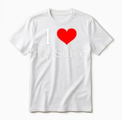 Funny I Love My Subie Unisex T-Shirt - White