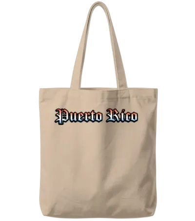 Puerto Rico Gothic Tote Bags - Natural