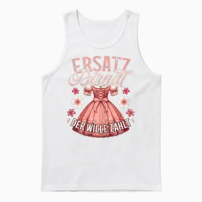 Costume Shirt Women's Costume T-Shirt Costume Replacement Dirndl T-Shirt, Black Unisex Tank Top - White