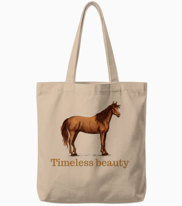 Arabian Horse - 9 - Lovers Tote Bags in Natural