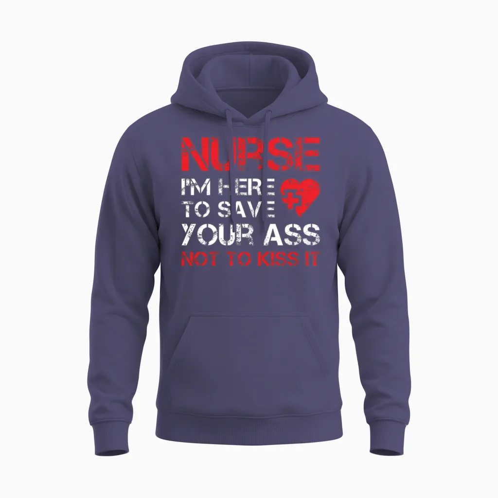 Funny Nurse Gift for Nurse - Nurses Unisex Hoodie in Heather Sport Dark Navy