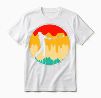 Golf Retro Unisex T-Shirt - White