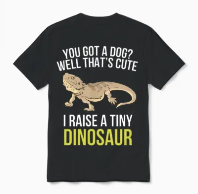 Bearded Dragon Bearded Dragon Lover Unisex T-Shirt - Black