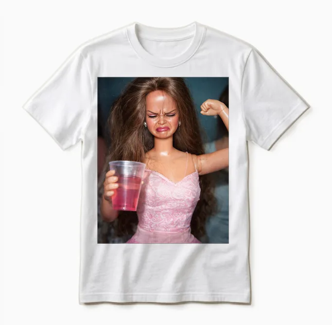Disgusted Face Meme Doll Babe X Only Cute Baby Love Fans Unisex T-Shirt in White