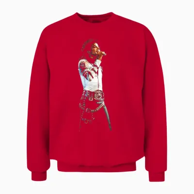 Pop-Superstar-Welttournee Der 80er Jahre 1988 King of Pop Unisex Sweatshirt - Red