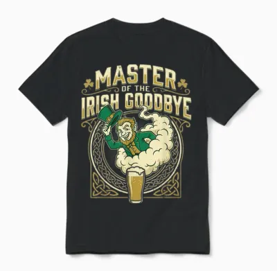 Master of the Irish Goodbye Unisex T-Shirt - Black