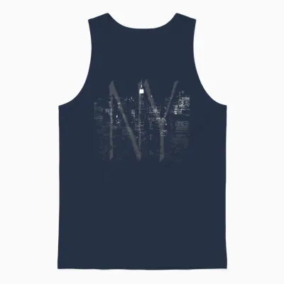 Cool New York Souvenir Unisex Tank Top - Navy