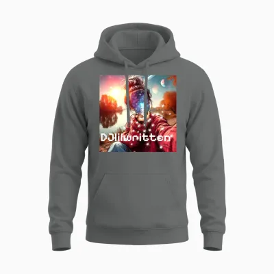 Dj Lil Written Unisex Hoodie - Graphite Heather