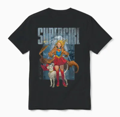 Supergirl 2026 Kara Comic Style Unisex T-Shirt - Black