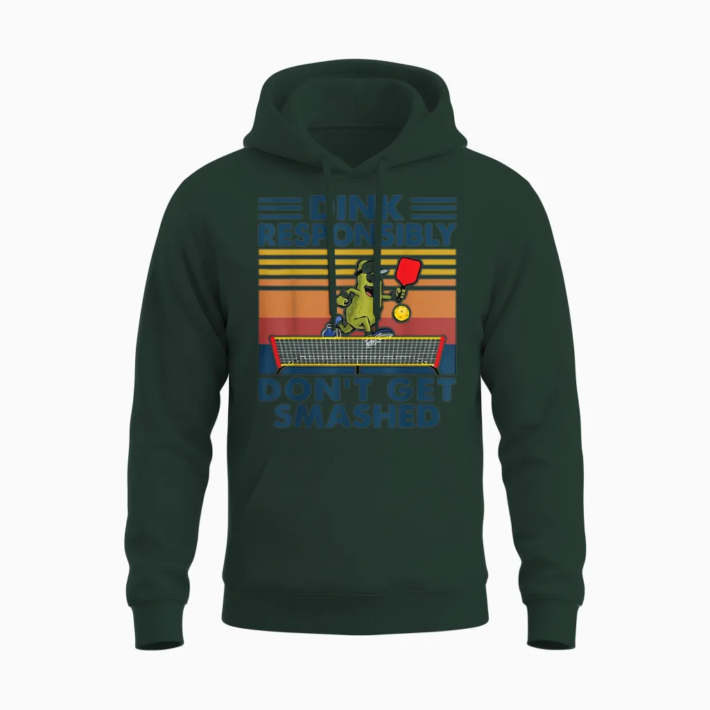 Funny Pickleball Unisex Hoodie in Forest