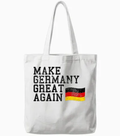Vintage Make Germany Great Again Deutschland Heimat Geschenk Tote Bags - White
