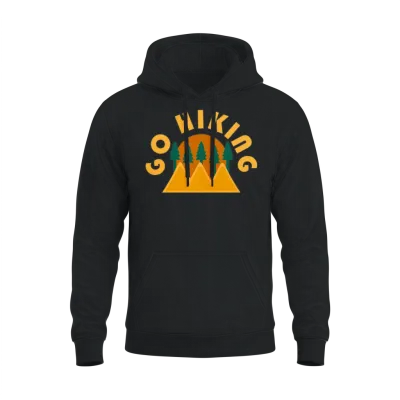 Take a Hike, Hiking Lover, Adventure, Nature. Unisex Hoodie - Black