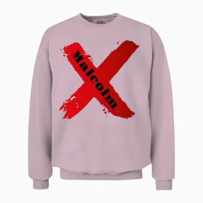 Malcolm X Unisex Sweatshirt - Light Pink