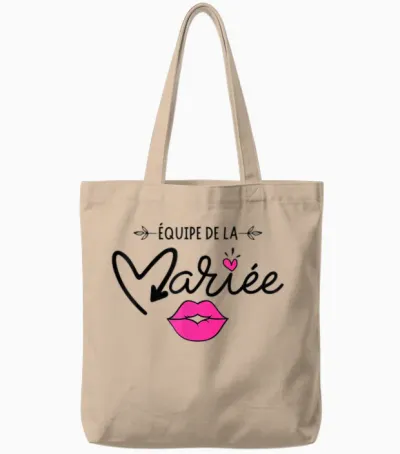 Team Bride Evjf Team Bride 2025 Future Bride Team T-Shirt, White, S Tote Bags - Natural