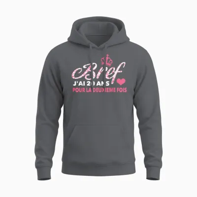 40 Years Anniversary Woman Vintage 1982 Humour Gift Unisex Hoodie - Charcoal