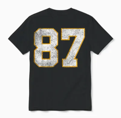 In My Number 87 Era Vintage Retro Unisex T-Shirt - Black