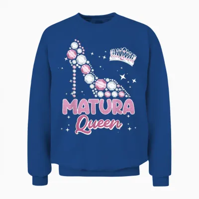Matura Queen 2026 Maturantin Schulabschluss Mädchen Unisex Sweatshirt - Royal