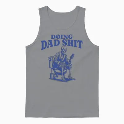 Doing Dad-Funny Dad Unisex Tank Top - Sport Grey