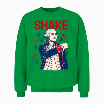 Funny Shake and Bake 4th of July Couple Matching Unisex Sweatshirt - Irish Green