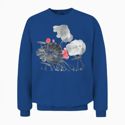 Ink Lotus Unisex Sweatshirt - Royal