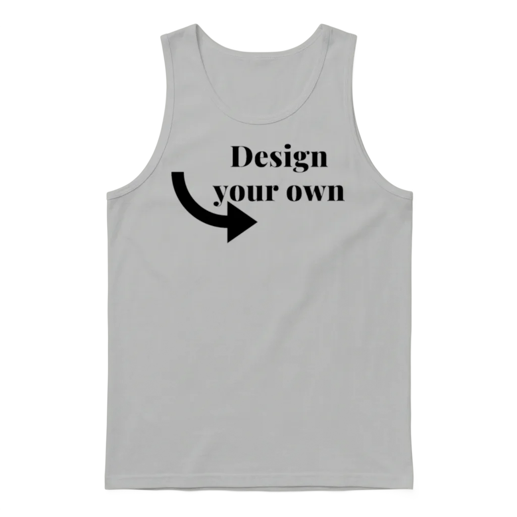 Design Your Own Unisex Tank Top - Ash