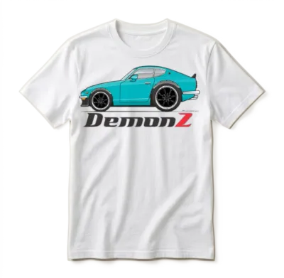 Demon Z Light Blue Unisex T-Shirt - White
