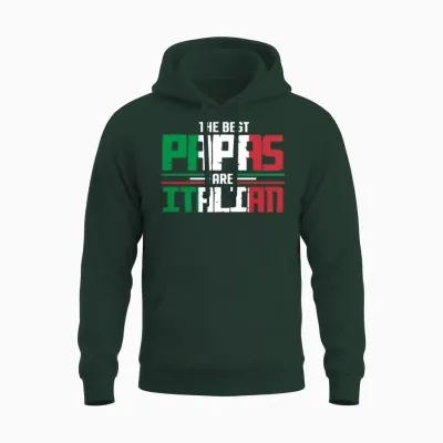 The Best Papas Are Italian Unisex Hoodie - Forest