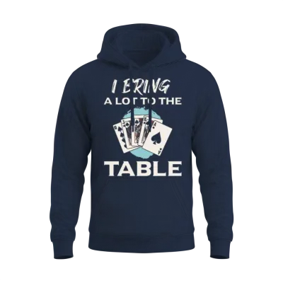 Funny Contract Bridge Player Unisex Hoodie - Navy