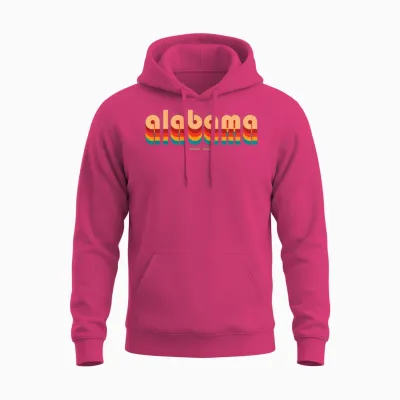 Alabama Retro Unisex Hoodie - Heliconia