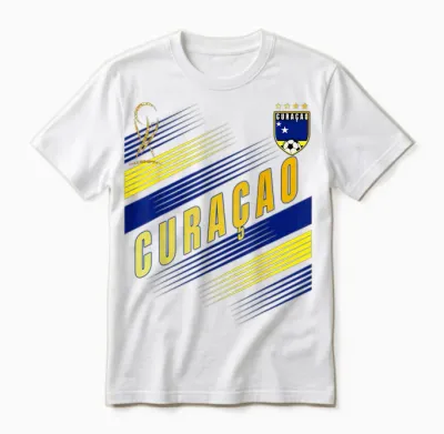 Drapeau De Curaçao Pour Les Amoureux De La Fierté De Curaçao Unisex T-Shirt - White
