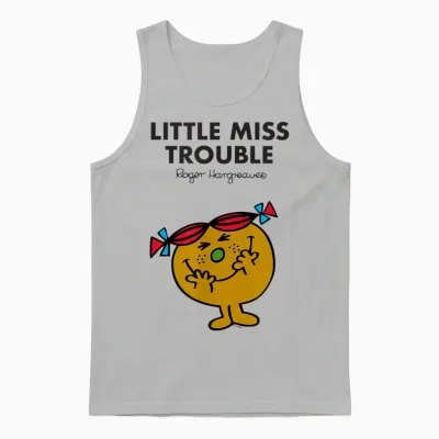 Mr. Men Little Miss Trouble Unisex Tank Top - Ash