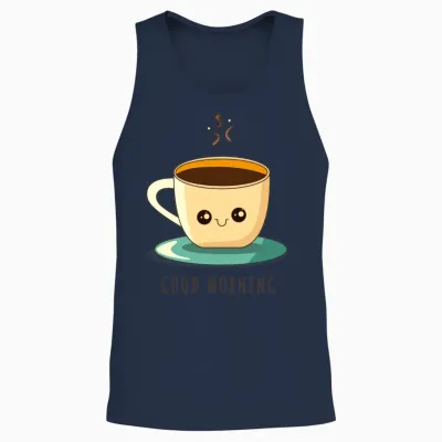 Good Morning Coffeet-Shirt Unisex Tank Top - Navy