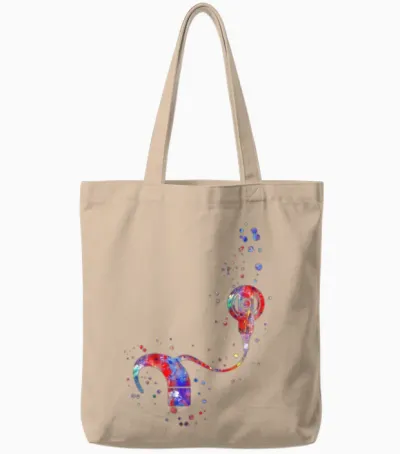 Cochlear Implant Tote Bags - Natural