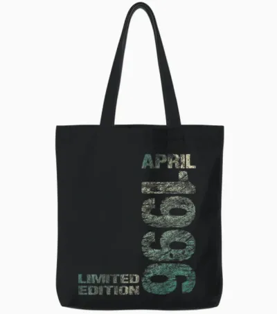 April 1996 Mann Frau 30. Geburtstag Limited Edition 30 Tote Bags - Black
