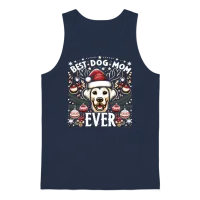 Best Dog Mom Ever Dog Dogs Best Dog Mama Unisex Tank Top - Navy – 1