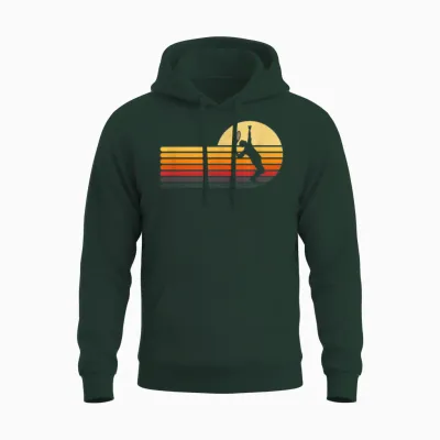 Retro Tennis Unisex Hoodie - Forest