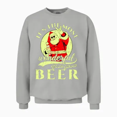 The Most Wonderful Time for a Beer Unisex Sweatshirt - Ash