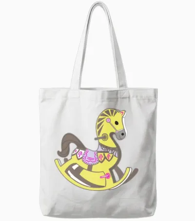 Horse Tote Bags - White