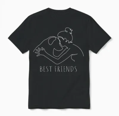 Best Friends Dogfather Dog Daddy Dog Mom Dog Unisex T-Shirt - Black