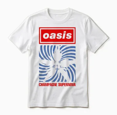 Oasis Band Swirl Unisex T-Shirt - White