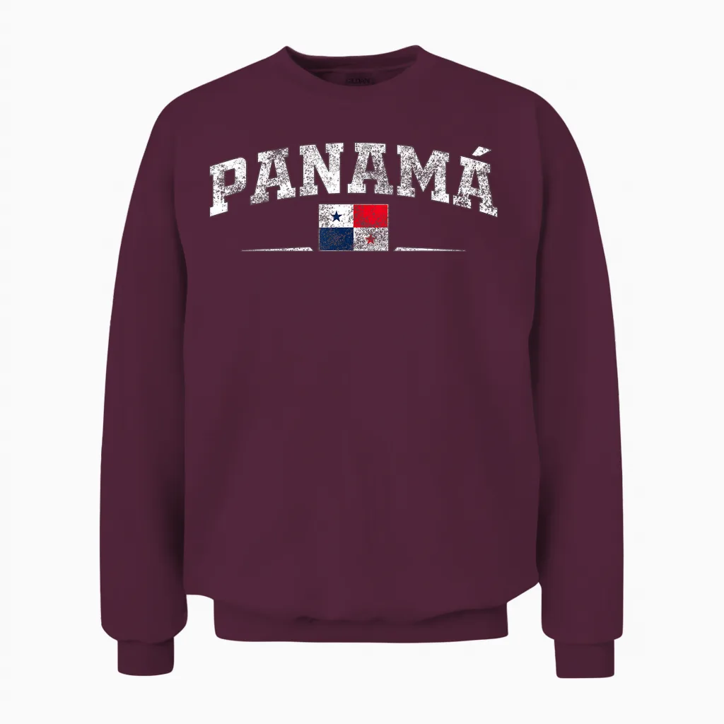 Panama Unisex Sweatshirt in Maroon