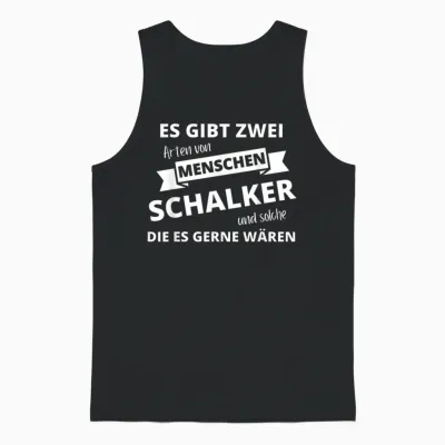 Schalker Gelesenkirchen T-Shirt with Two Types of People Unisex Tank Top - Black