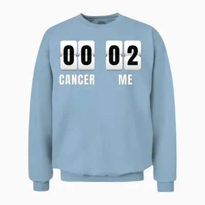 Two Time Cancer Survivor Unisex Sweatshirt - Light Blue